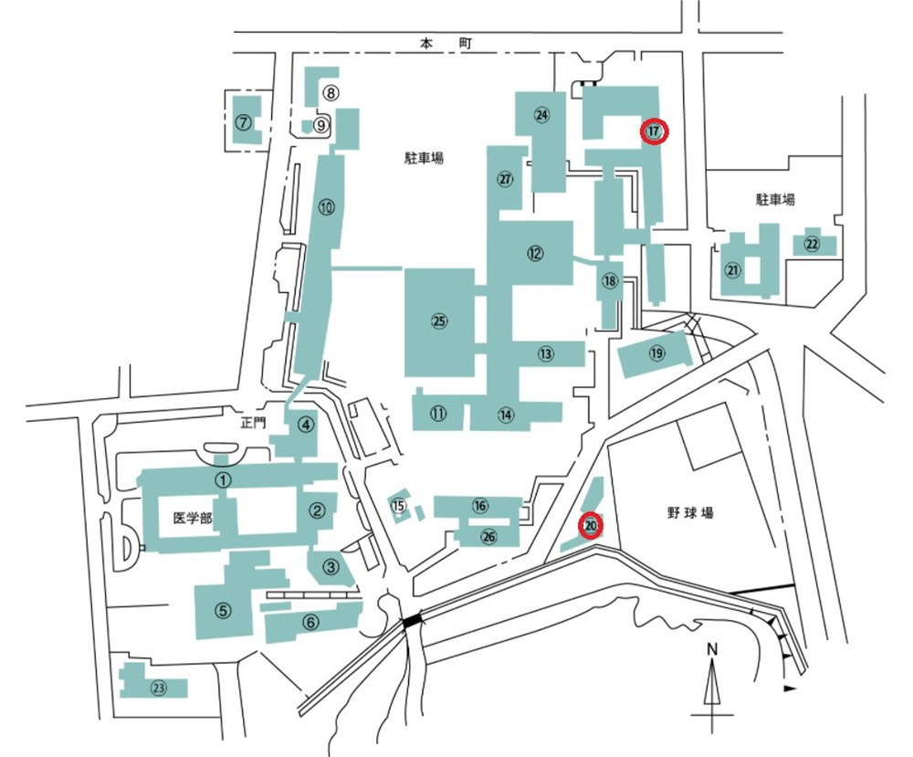 本町キャンパスマップ